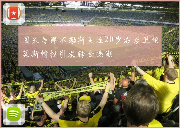 国米与那不勒斯关注20岁右后卫帕莱斯特拉引发转会热潮